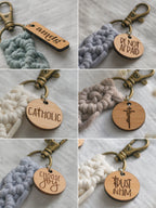 Catholic Macrame Keychain - BUILD YOUR OWN