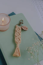 Trust in Him - Catholic Macrame Keychain