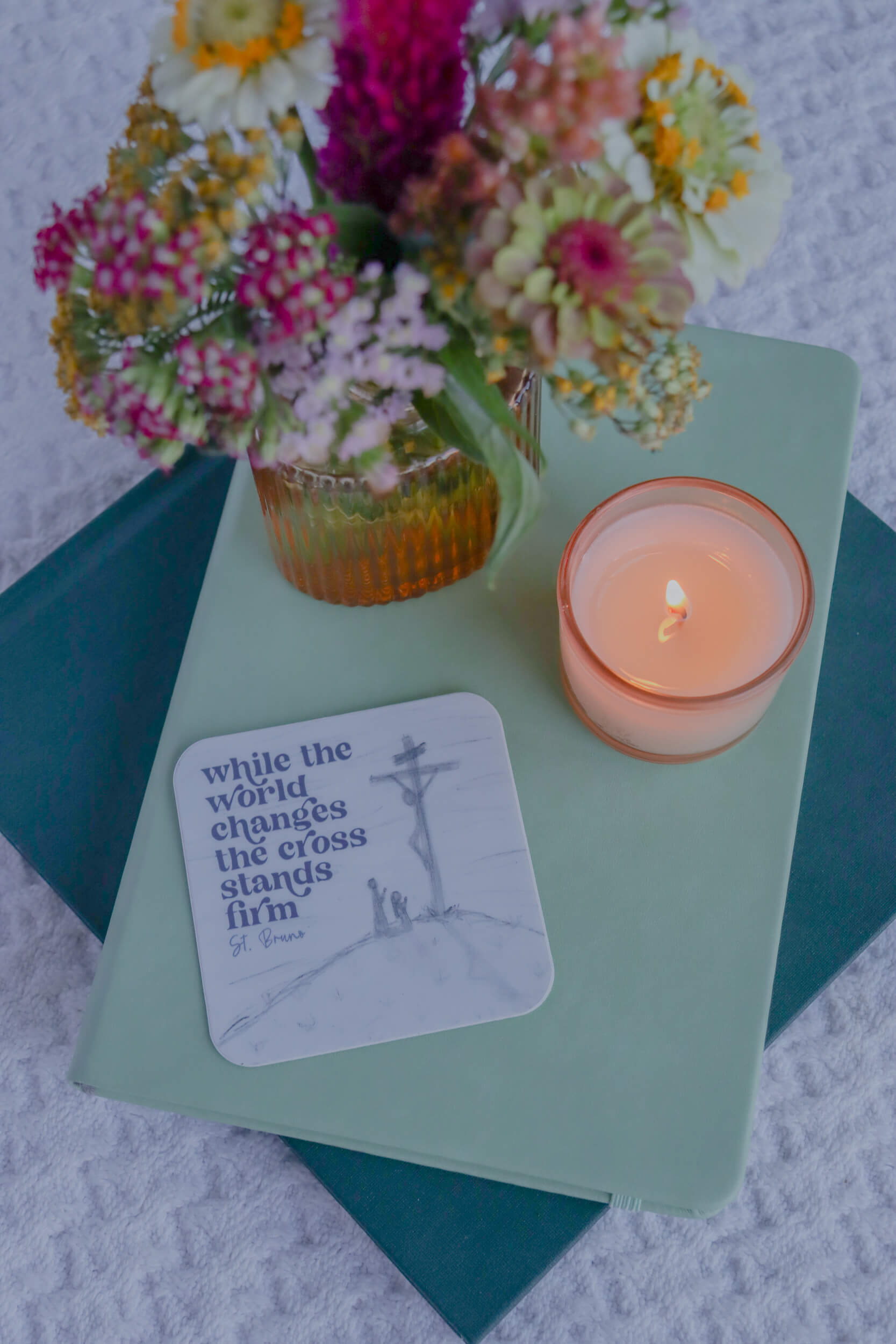 While the World Changes - Catholic Sticker