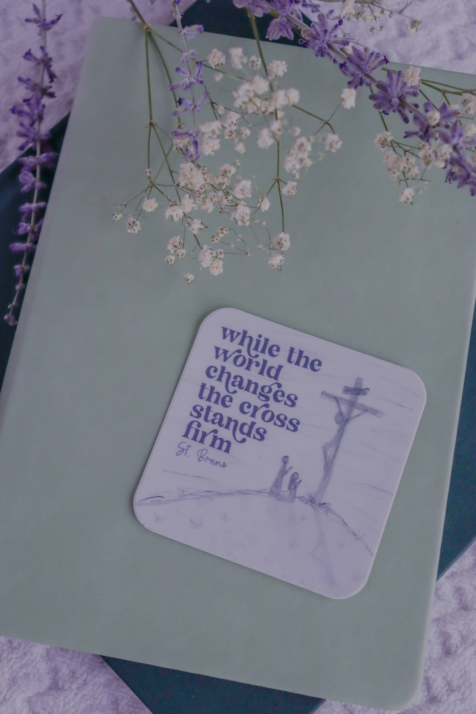 While the World Changes - Catholic Sticker