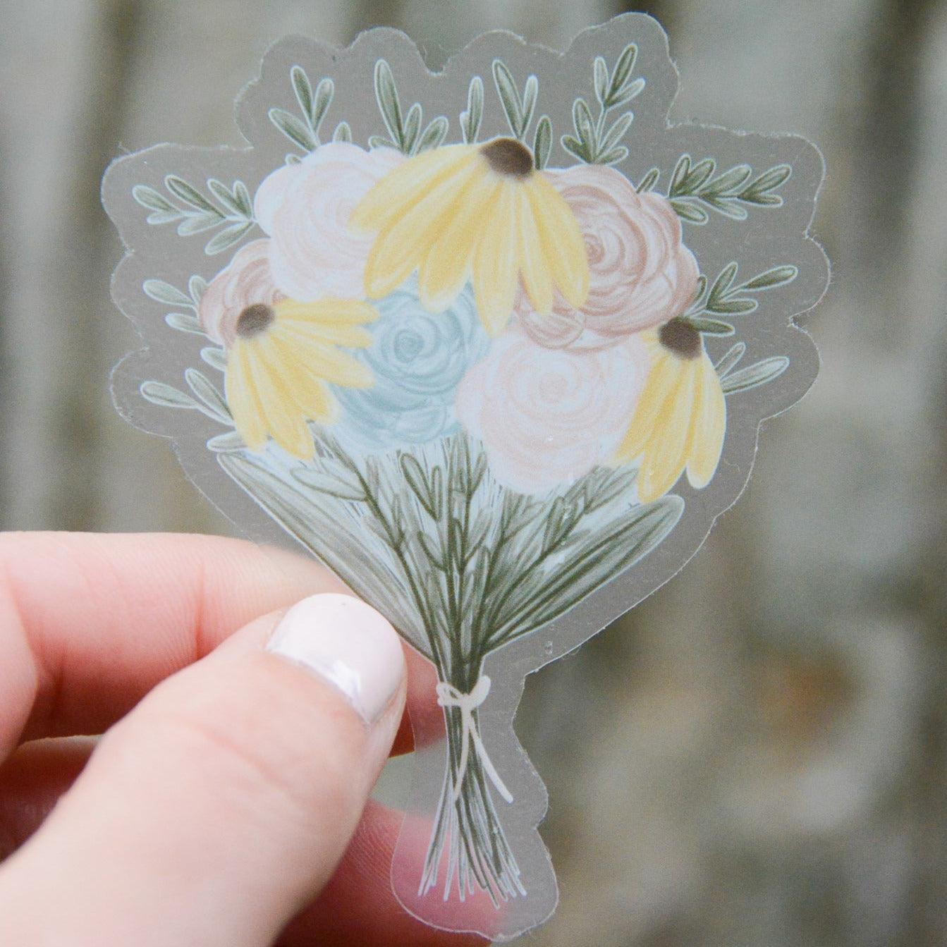 Floral Bouquet Vinyl Sticker