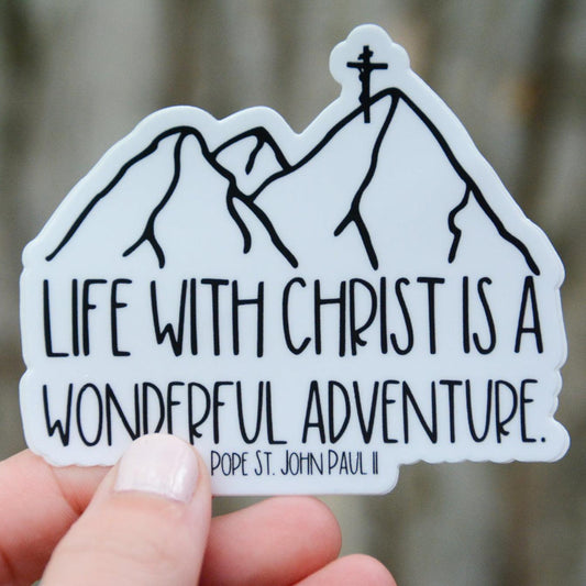 Life With Christ Sticker - MANUSCRIPT