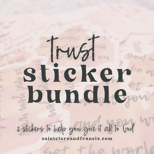 3 Pack - Trust Catholic Sticker Bundle