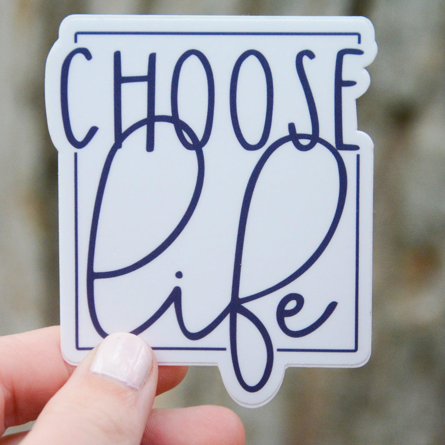 SECONDS Choose Life - Catholic Vinyl Sticker