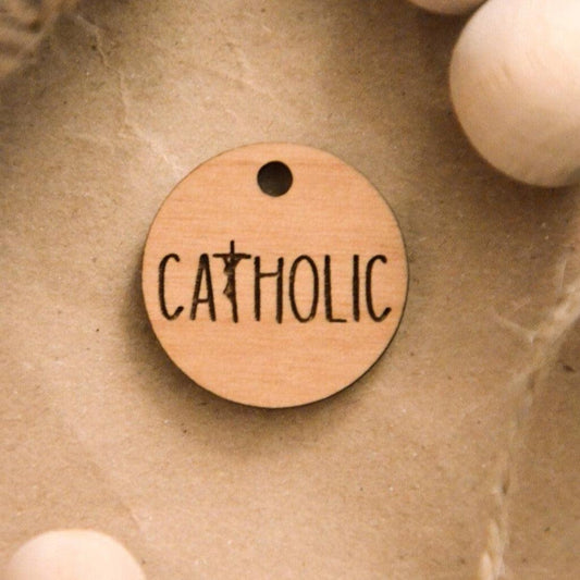 Catholic - Catholic Wooden Charm