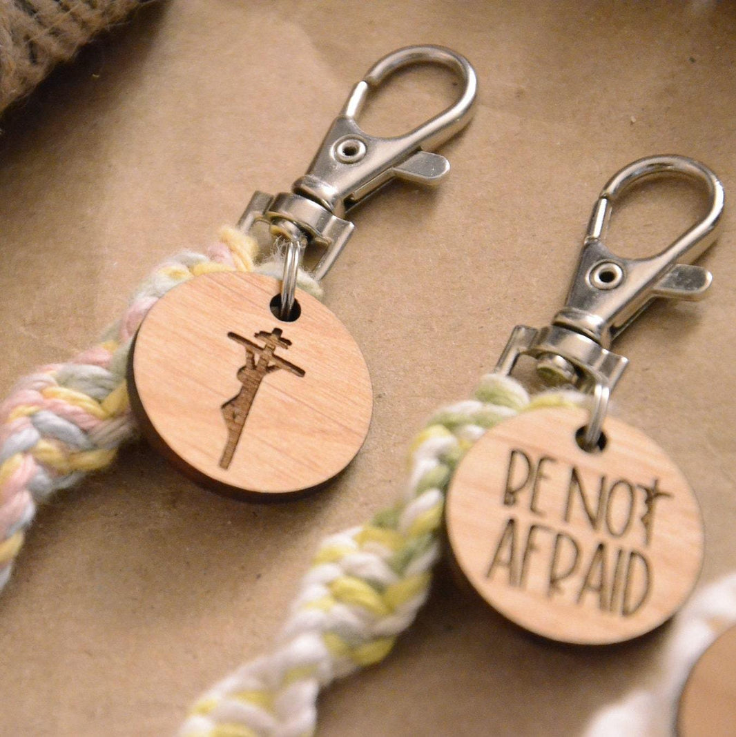 Catholic Keychains – Saint Clare and Francis